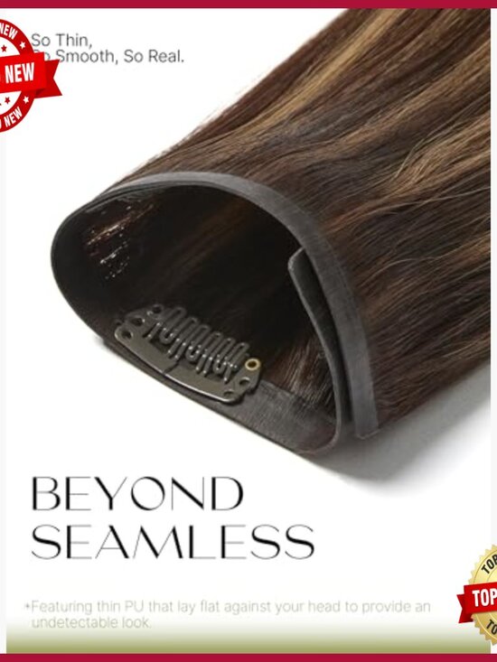 Remy Human Hair Clip-In Extensions 100g Heat Resistant 7 Piece Set main image 6
